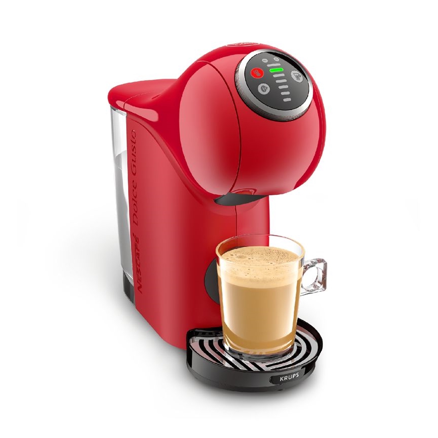 Krups - Aparat za kavu na kapsule NESCAFÉ DOLCE GUSTO GENIO S PLUS 1500W crvena