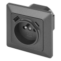 Kućna utičnica FRENCH s USB-A i USB-C, 250V/16A, antracitna