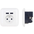 Kućna utičnica s USB FRENCH 250V/16A