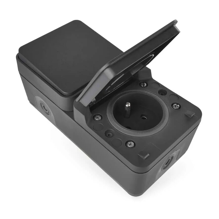 Kućni prekidač naizmjenični s utičnicom 250V/16A IP55