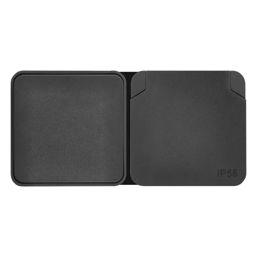 Kućni prekidač naizmjenični s utičnicom 250V/16A IP55