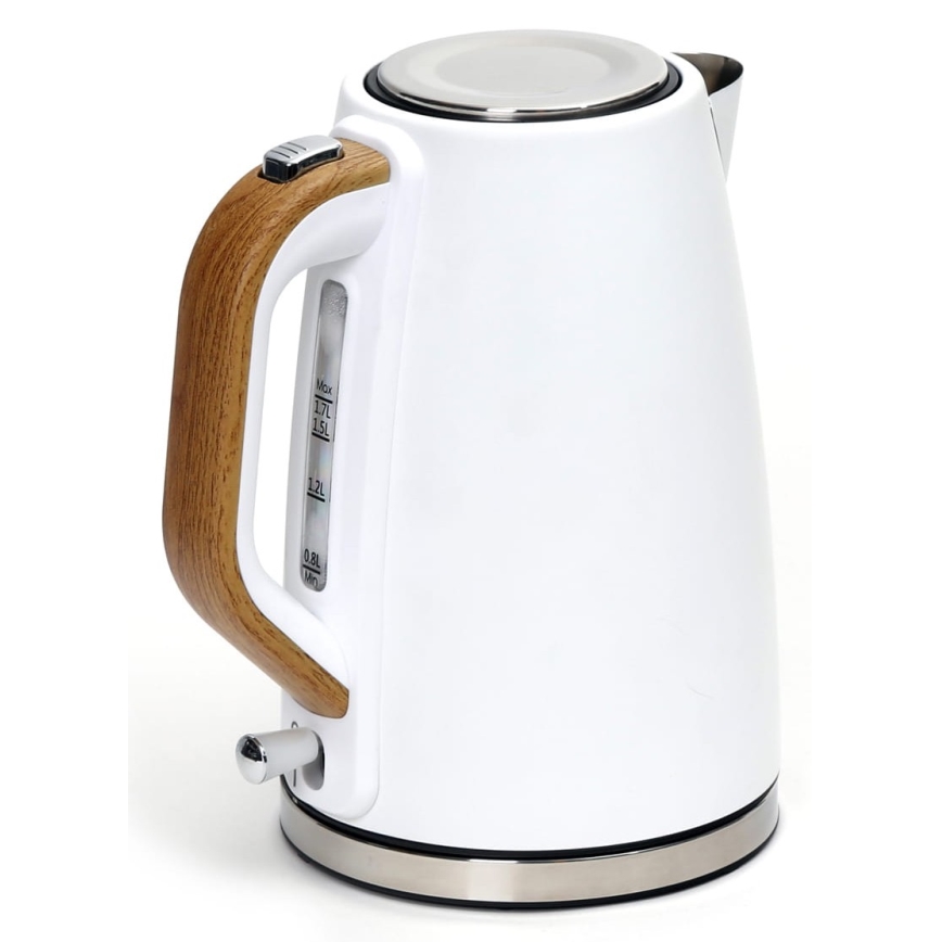 Kuhalo za vodu 1,7 l 2400W/230V nehrđajući čelik/bijela