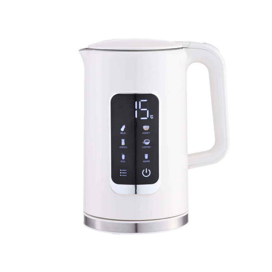Kuhalo za vodu s LCD zaslonom 1,7 l 2200W/230V bijela + putna šalica 450 ml