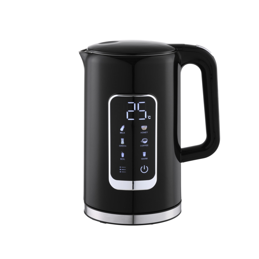 Kuhalo za vodu s LCD zaslonom 1,7 l 2200W/230V crna + putna šalica 450 ml
