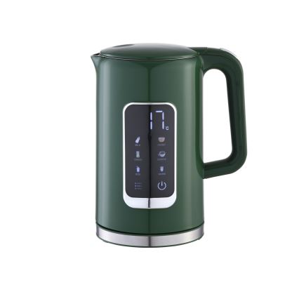 Kuhalo za vodu s LCD zaslonom 1,7 l 2200W/230V zelena + putna šalica 450 ml