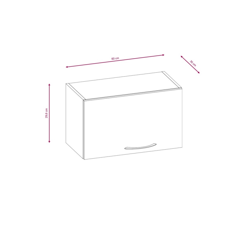 Kuhinjska garnitura VALERIA 240 cm smeđa/hrast sonoma