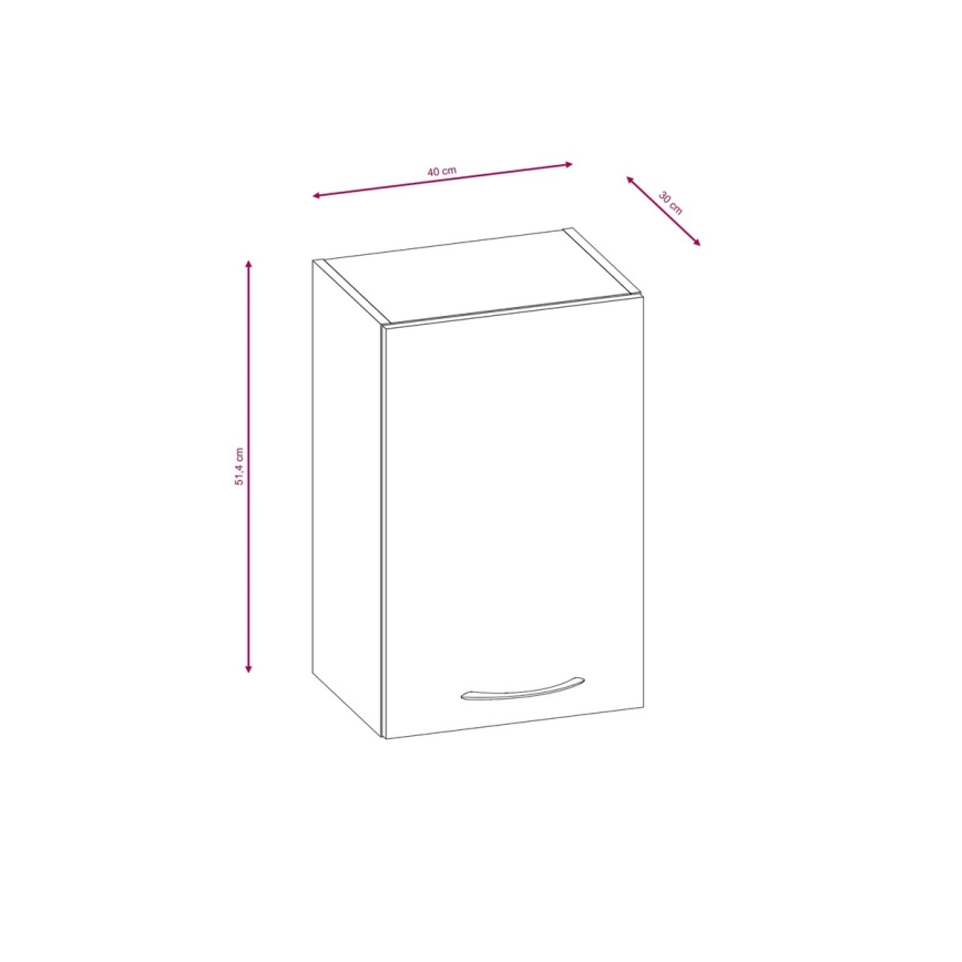 Kuhinjska garnitura VALERIA 240 cm smeđa/hrast sonoma