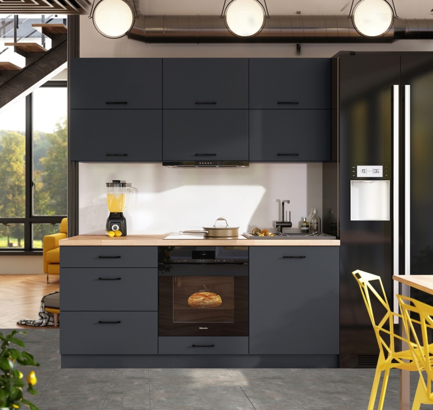 Kuhinjski blok ELISE 180 cm grafit