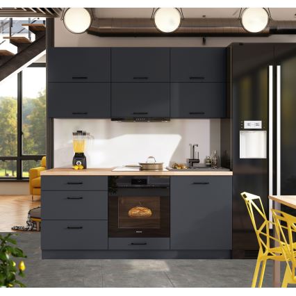 Kuhinjski blok ELISE 180 cm grafit