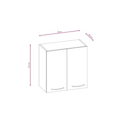 Kuhinjski blok VALERIA 240 cm hrast sonoma/smeđa
