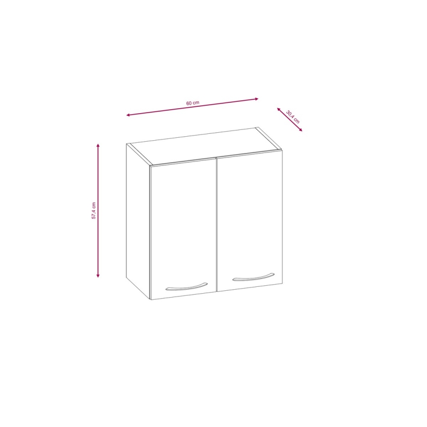 Kuhinjski blok VALERIA 240 cm hrast sonoma/smeđa