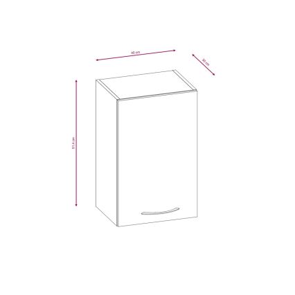 Kuhinjski element VALERIA 240 cm, hrast sonoma/smeđa