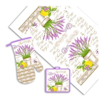 Kuhinjski set LEVANDULA 3 komada