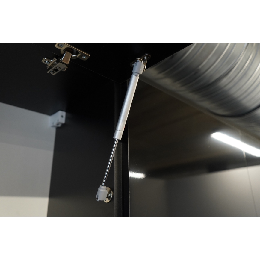 Kuhinjski set MARINA 180 cm hrast craft/sjajna crna