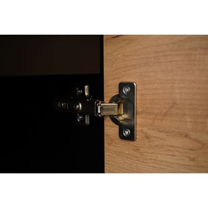 Kuhinjski set MARINA 180 cm hrast craft/sjajna crna