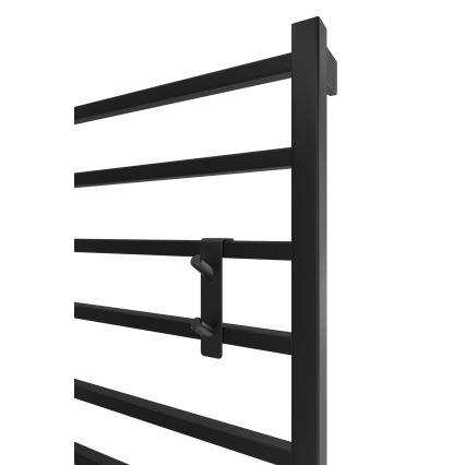 Kuka za radijator INOX nehrđajući čelik/crna
