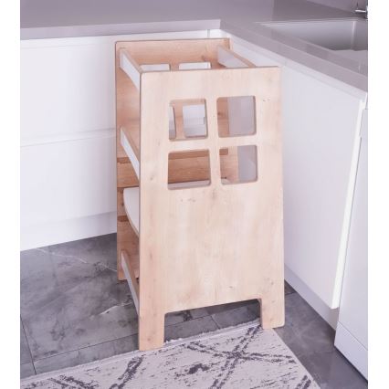 Kula za učenje KULE 90x50 cm smeđa/bijela