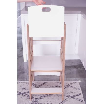 Kula za učenje KULE 90x50 cm smeđa/bijela
