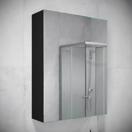 Ogledalo za kupaonicu HENRY 65x50 cm crne boje
