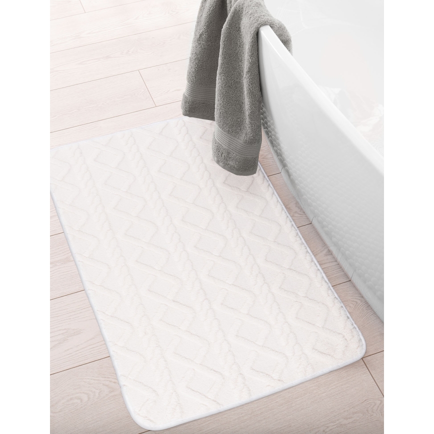 Kupaonska prostirka NEW STYLE 3D 60x90 cm krem boje