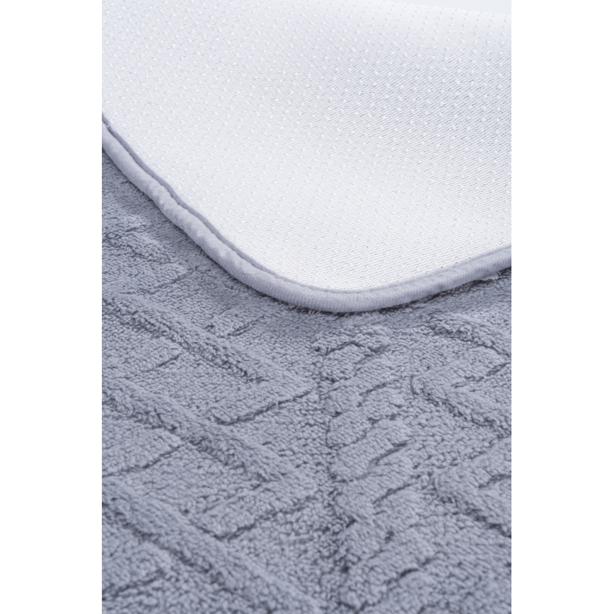 Kupaonska prostirka NEW STYLE 3D 60x90 cm svijetlosiva