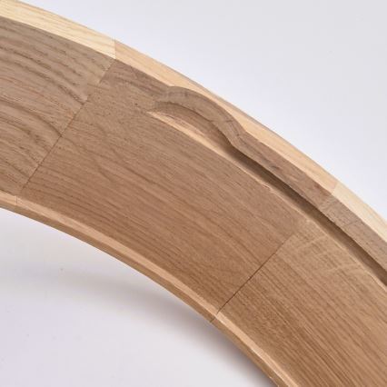 Kupaonska stropna svjetiljka OAK 3xE27/15W/230V, hrast, promjer 37 cm, IP54