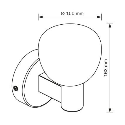 Kupaonska zidna svjetiljka POLA 1xG9/5W/230V IP44 crna/prozirna