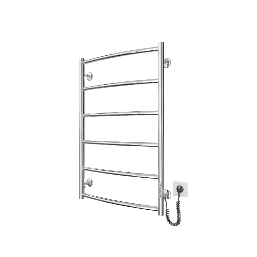 Kupaonski cijevni radijator CLASSIC 100W/230V 81x53cm nehrđajući/sjajni krom desna