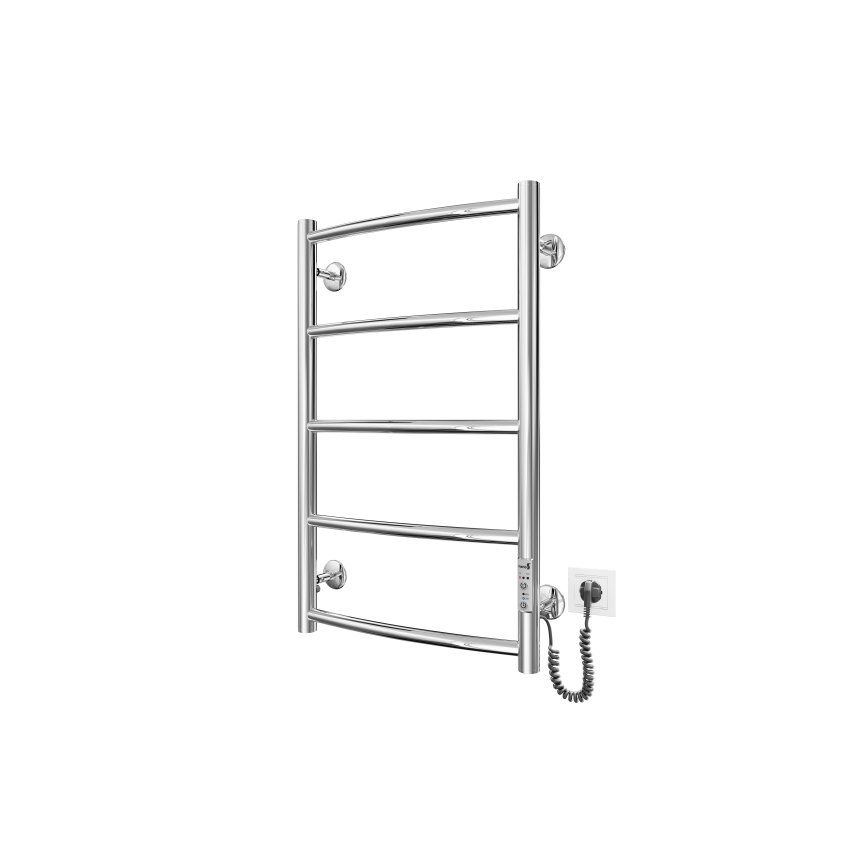 Kupaonski cijevni radijator CLASSIC 60W/230V 66x43 cm nehrđajući/sjajni krom desna