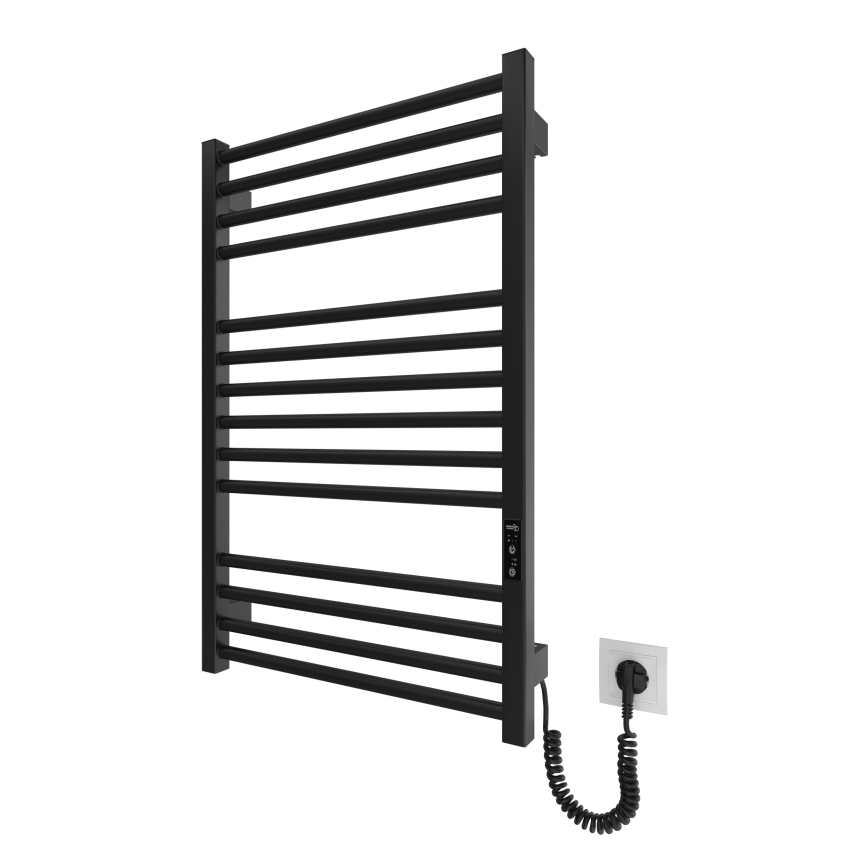 Kupaonski cijevni radijator HF DERBY 170W/230V 77x53 cm crna
