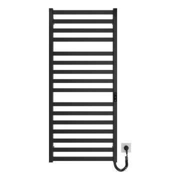 Kupaonski cijevni radijator HF OXFORD 255W/230V 117x53 cm crna