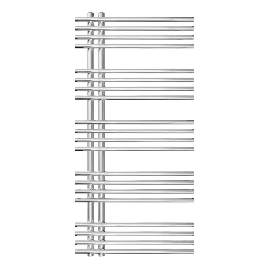 Kupaonski cijevni radijator INOX 368W/230V 109x53 cm nehrđajući/sjajni krom