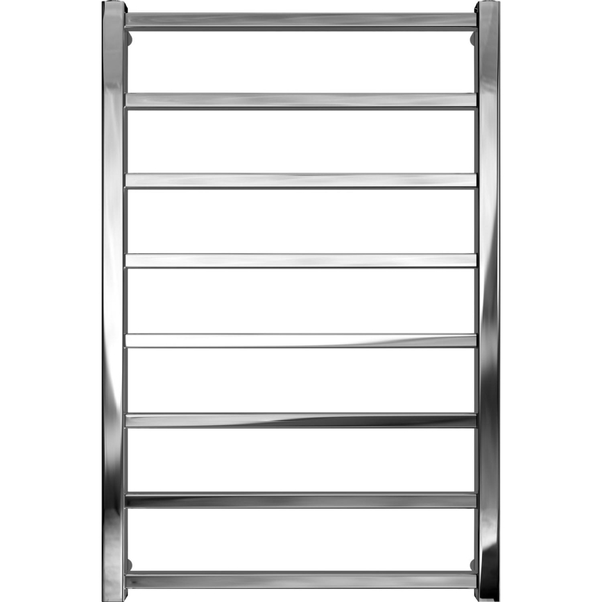Kupaonski cijevni radijator TOKIO 174W/230V 80x53 cm nehrđajući/sjajni krom