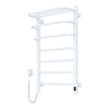 Kupaonski električni radijator s termostatom FORTIS 350W/230V 80,6 cm IP44 bijela lijeva uglast