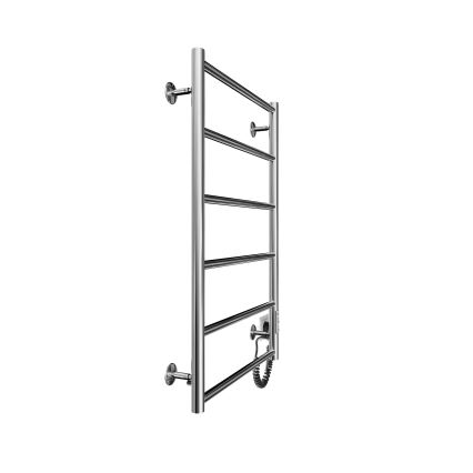 Kupaonski radijator-ljestve CLASSIC 110W/230V 81x52 cm nehrđajući čelik/sjajni krom desni