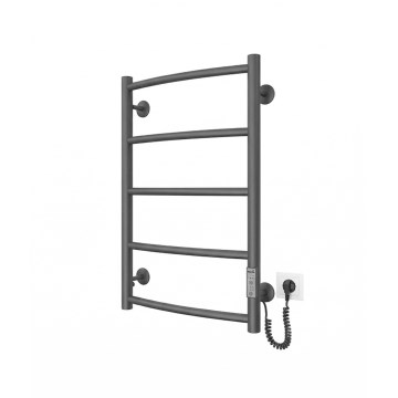 Kupaonski ljestvasti radijator CLASSIC 65W/230V 65x43 cm nehrđajući čelik/antracit desna
