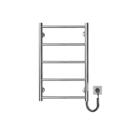 Kupaonski ljestvasti radijator CLASSIC 65W/230V 66x42 cm nehrđajući čelik/sjajni krom desni