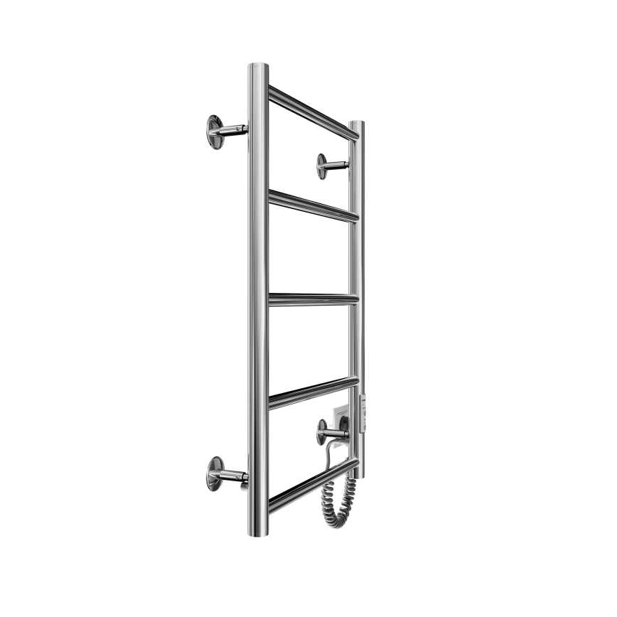 Kupaonski ljestvasti radijator CLASSIC 65W/230V 66x42 cm nehrđajući čelik/sjajni krom desni