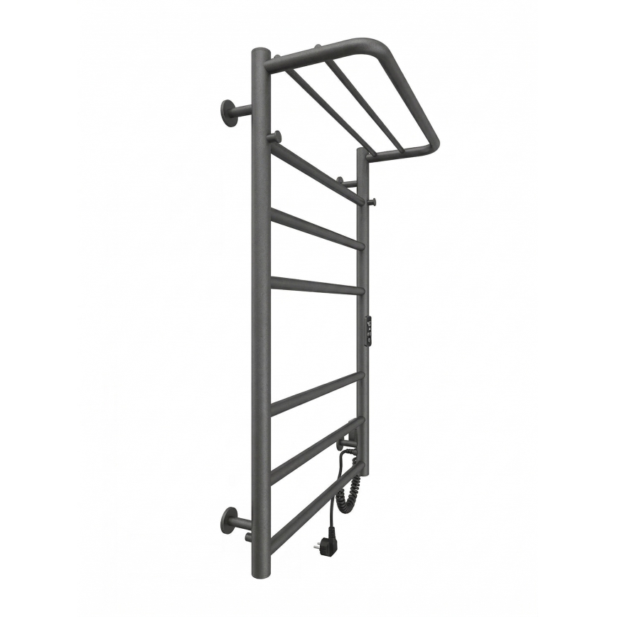 Kupaonski ljestvasti radijator HOME 95W/230V 77x53 cm nehrđajući čelik/antracit desni