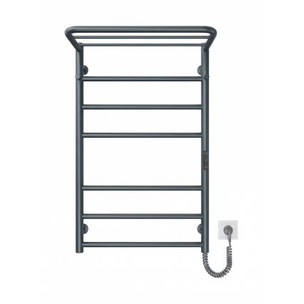 Kupaonski ljestvasti radijator HOME 95W/230V 77x53 cm nehrđajući čelik/antracit desni