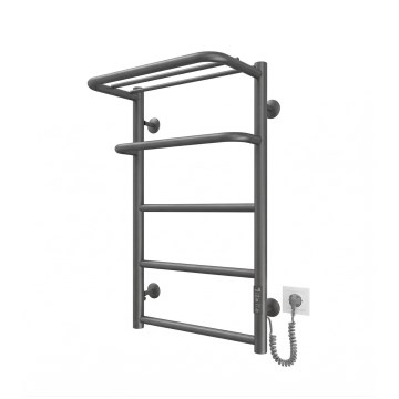 Kupaonski ljestvasti radijator HOTEL 75W/230V 66x42 cm inox/antracit desna