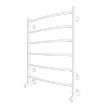 Kupaonski ljestvasti radijator INOX CLASSIC 120W/230V 57x43 cm nehrđajući čelik/bijela