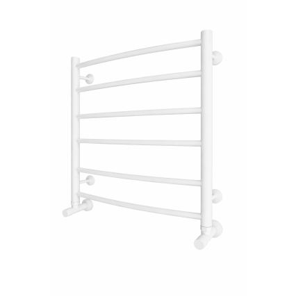 Kupaonski ljestvasti radijator INOX CLASSIC 122W/230V 57x53 cm nehrđajući čelik/bijela