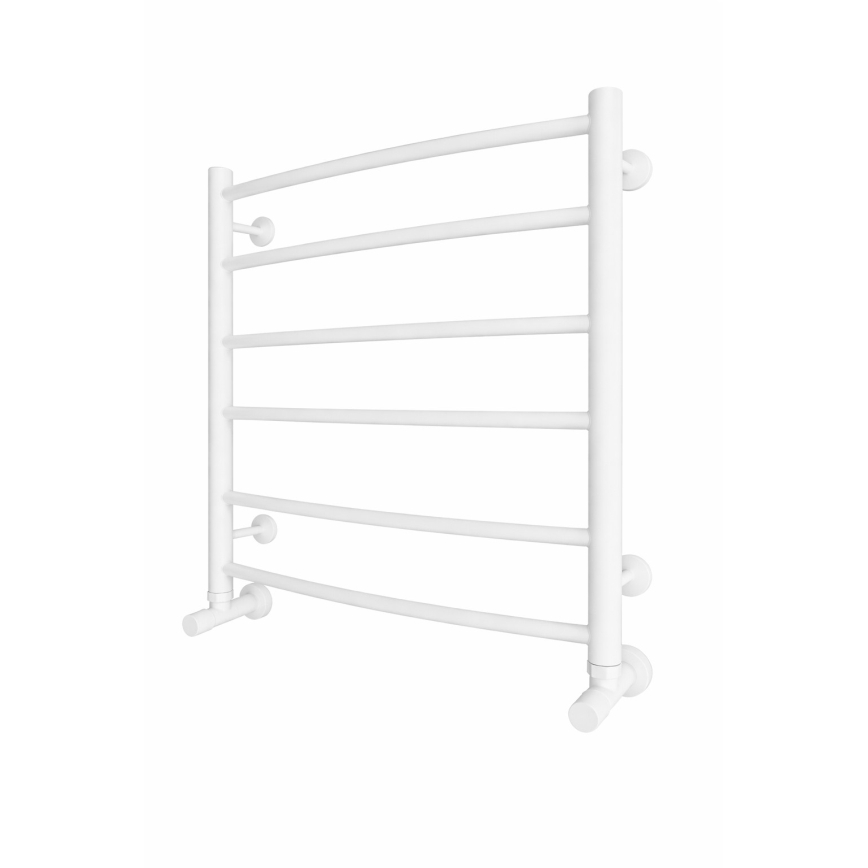 Kupaonski ljestvasti radijator INOX CLASSIC 122W/230V 57x53 cm nehrđajući čelik/bijela