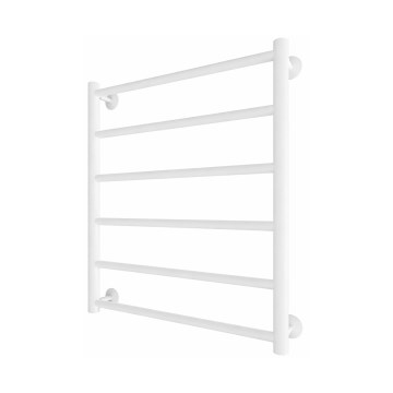 Kupaonski ljestvasti radijator INOX FLAT 122W/230V 57x43 cm nehrđajući čelik/bijela
