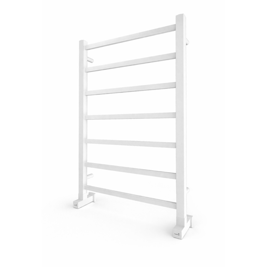 Kupaonski ljestvasti radijator INOX TOKIO 161W/230V 77x53 cm nehrđajući čelik/bijela
