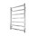 Kupaonski ljestvasti radijator INOX TOKIO 161W/230V 77x53 cm nehrđajući čelik/sjajni krom