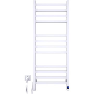 Kupaonski ljestvasti radijator s termostatom AVANGARD 459W/230V 120,6 cm IP44 bijeli lijevi kvadratni