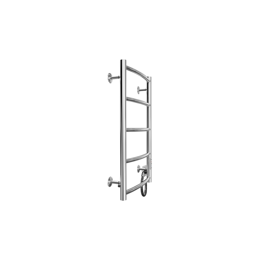 Kupaonski ljestvičasti radijator CLASSIC 60W/230V 66x43 cm nehrđajući čelik/sjajni krom desni