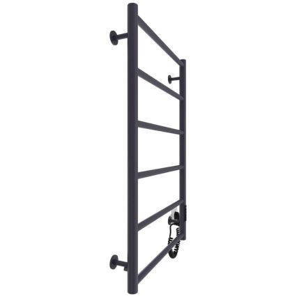 Kupaonski ljestvičasti radijator CLASSIC 110W/230V 80x53 cm nehrđajući čelik/antracit desni